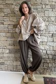 Padstow Stripe Smock Blouse Earth /15 pre order 10 days 